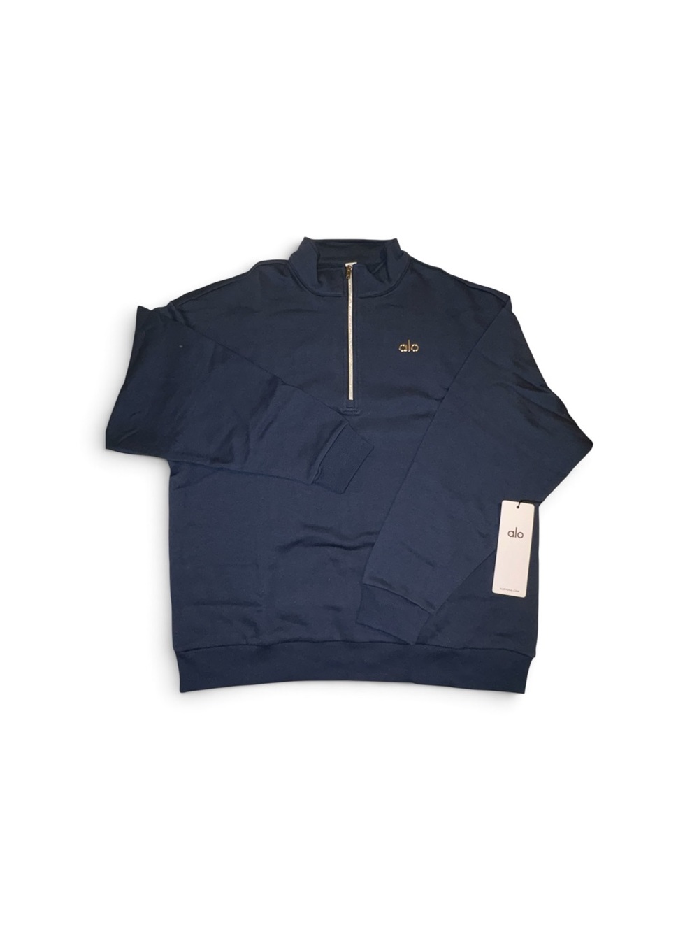ALO Yoga Accolade 1/4 Zip Sweatshirt - Navy